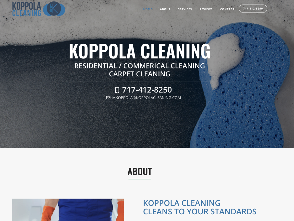 Koppola Cleaning [object object] Our Work screenshot